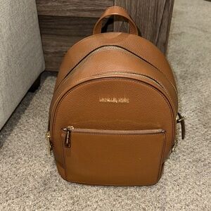 Michael Kors Brown Leather Mini Backpack